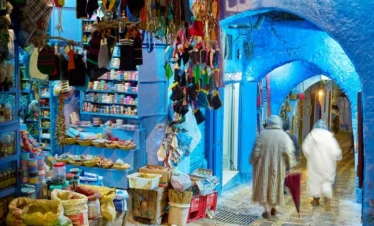 12 Days Morocco tour Itinerary - Traditional blue buildings in Chefchaouen medina